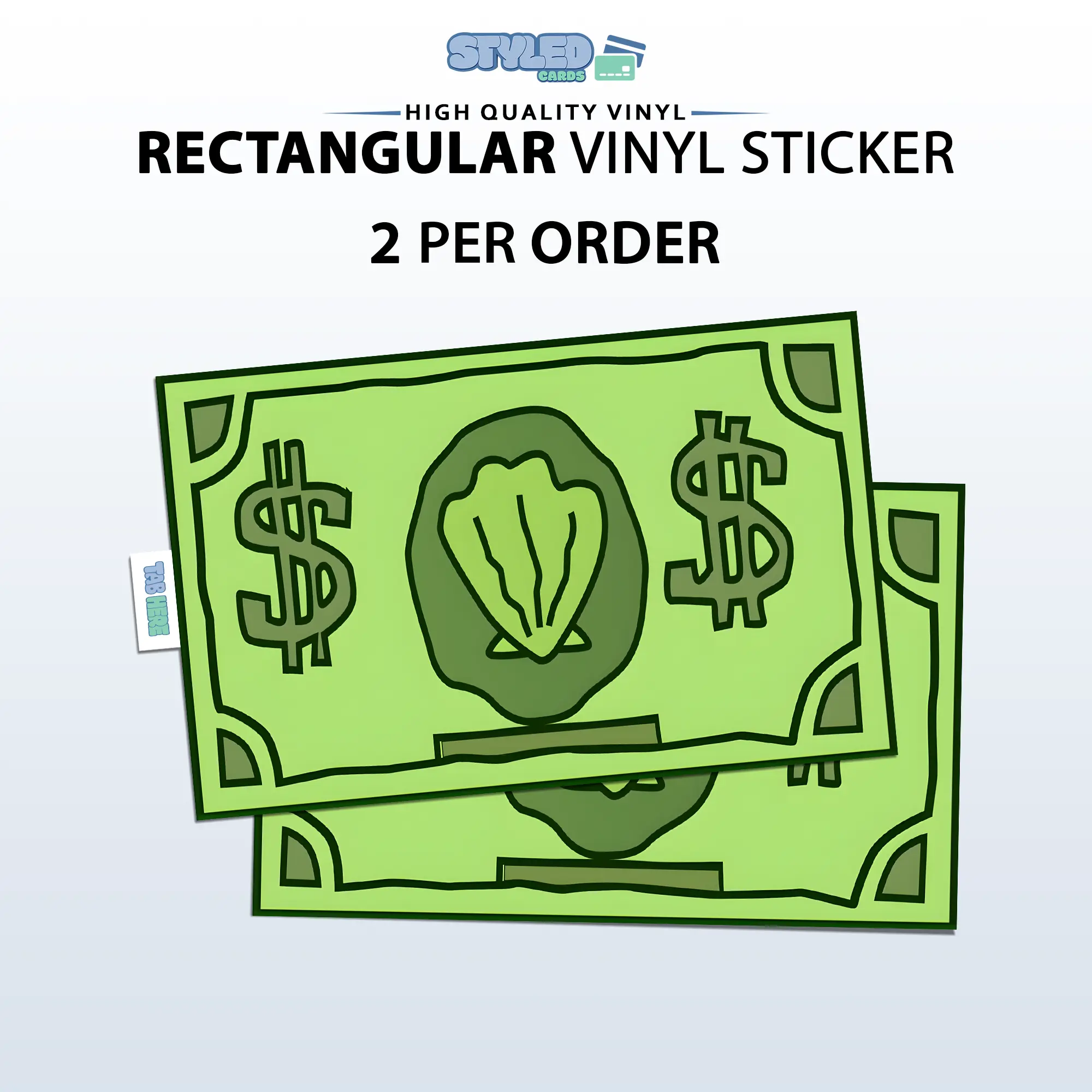 sea money rectangular vinyl sticker