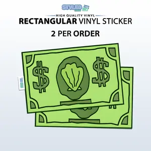 sea money rectangular vinyl sticker sea money rectangular vinyl sticker