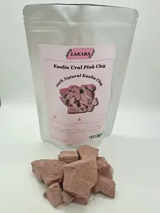 LAKABA Ural Pink Clay Powder 100% Natural No Additives Cosmetic Grade 200g Pure Edible Chalk for Stronger Bones & Radiant Skin