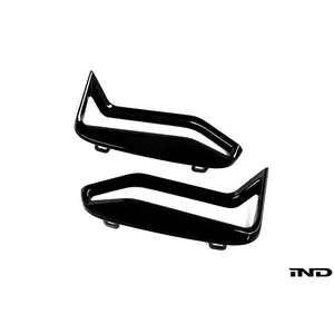 BMW G20 3-Series Pre-LCI M-Sport Front Bumper Grille Trim Set - Gloss Black