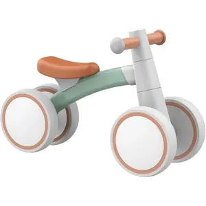 Baby Balance Bike for 1 Year Old – 4 Wheel Toddler First Bike for Boys & Girls Ages 12–24 Months, First Birthday Gift