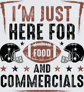 Just Here For Food Football