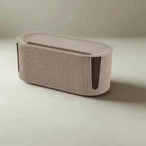 Data Line Management Box, Power Strip Organizer for Concealing Cables, Ideal for Neat Home Office Setup, Cable Holder for Cord Storage, Desk Tidy