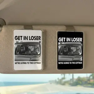Funny Heated Rivalry Inspired Car Visor Clip – Hockey Romance Couple – Valentine Car Accessory
