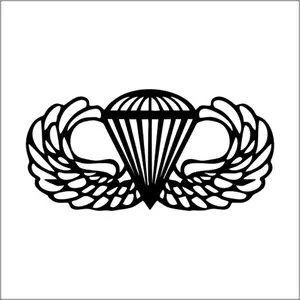 US Army Airborne Jump Wings Vinyl Decal / Sticker 2(TWO) Pack