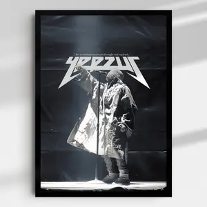 KanYeee Poster Yeezus Poster  Album Poster Print Rapper Wall Art - Rap Decor
