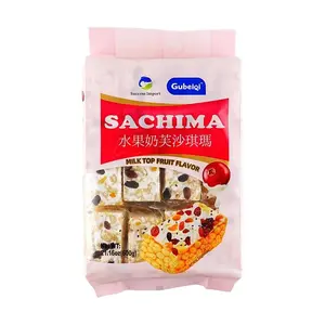 Success Import Sachima Milk Top Fruit Flavor 21.16 oz –Traditional Classic Chinese Egg Pastry Snack, 18.62oz Bag