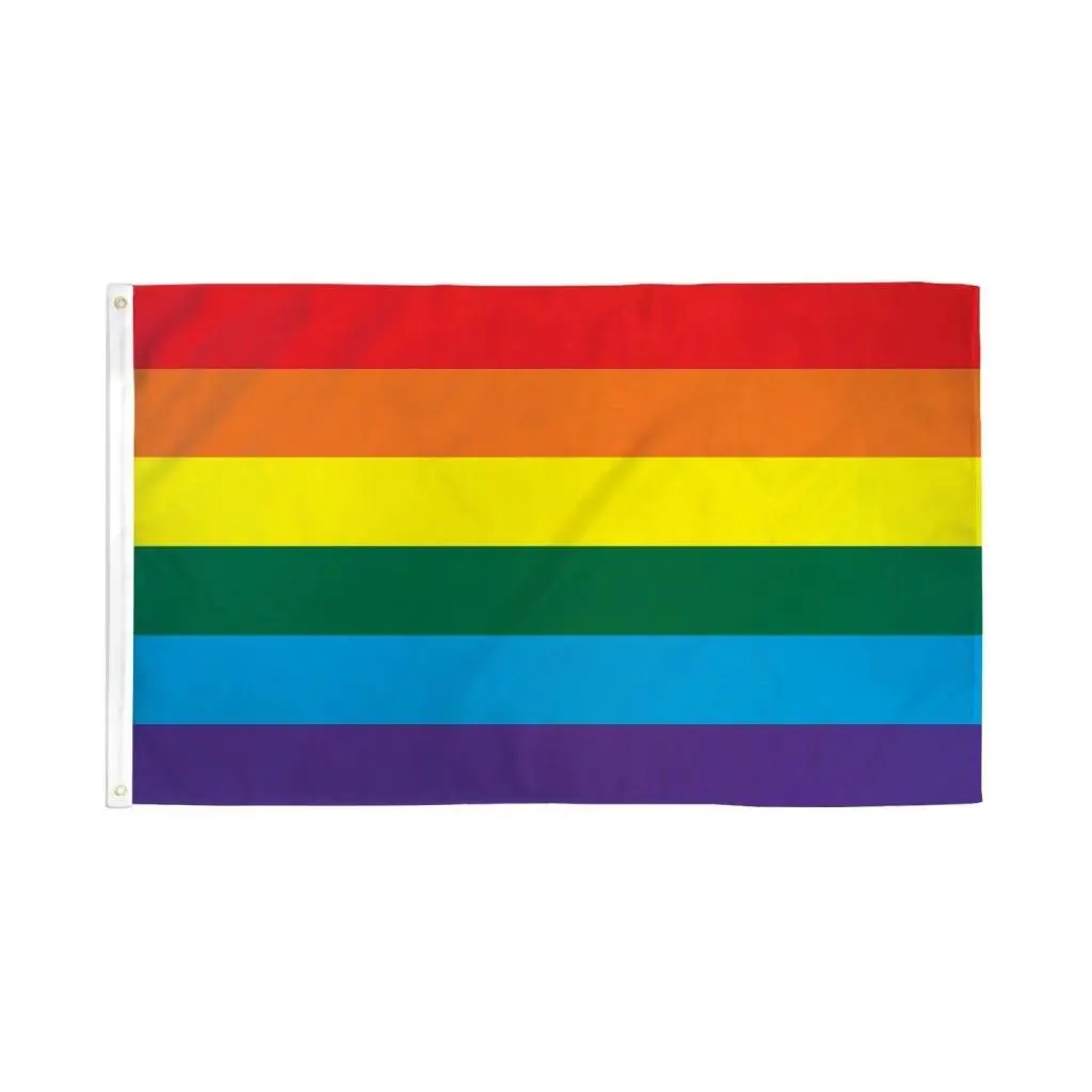 5x8ft Polyester Dye-Sub Print Rainbow Stripes Banner - Hangable Room Decor with Header Tape, Bold Colors, Home & Festive Party Supplies Backdrop, Room Decor Banner