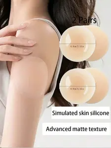 Women's Nipple Covers, Adhesive Silicone Breast Shields, Ultra-Thin Soft Seamless Reusable Nipple Stickers, Self-Adhesive Comfort Design, Fit, All Seasons