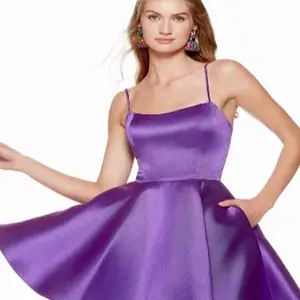 Alyce 3142 by Alyce, a stunning short A-line homecoming dress crafted from smooth, lustrous satin.