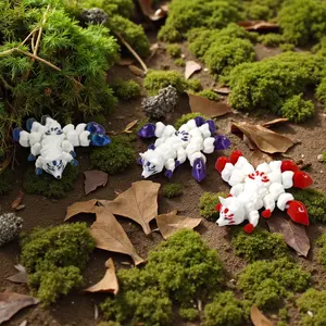 Three-Piece Fox Statue Set, Multiple Poses, Soft and Cute Design, Perfect for Home Office Decor, Holiday Gifts, Movie Memorabilia