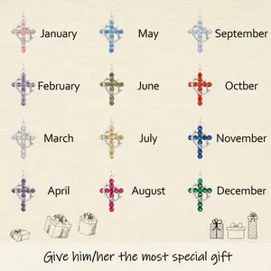 Tewiky Colorful Simple Crown & Cross Zircon Pendant Choker Silver Necklace For Women & Men & Girls Pretty Necklace For Daily Party Clothing Decor Trendy All-match & Exquisite Jewelry For Easter Trending  jewellery For Outdoorfun For Valentine's Day gifts