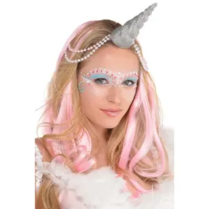 Silver Glitter Unicorn Horn