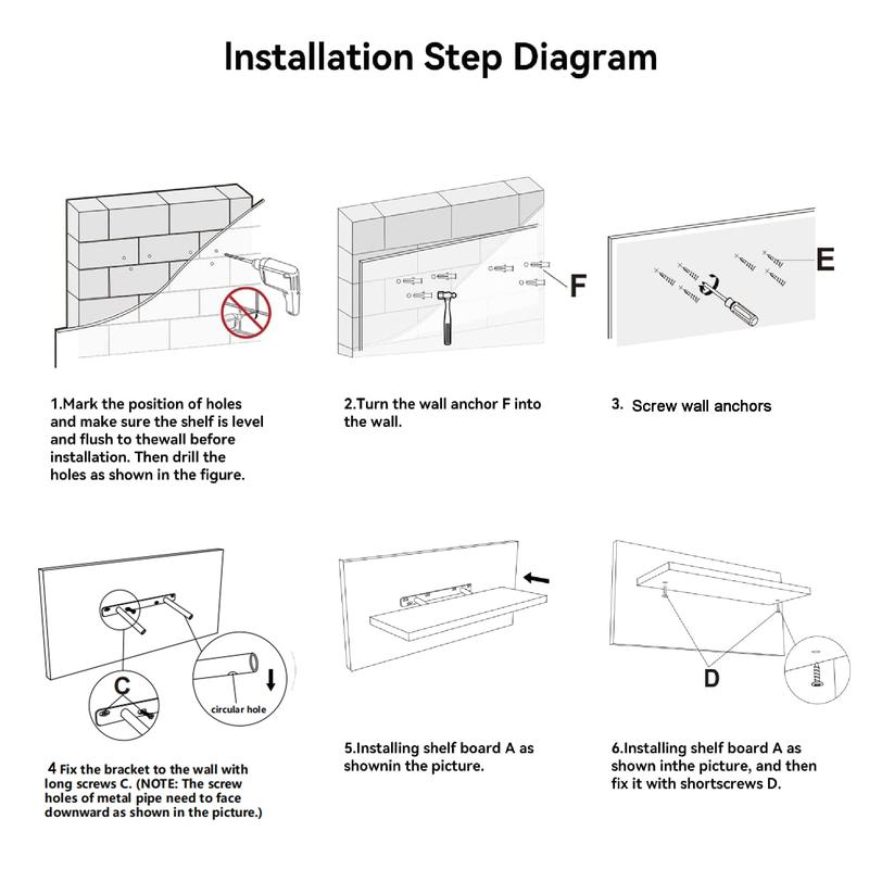 Bosniik White 15.8inch Floating  4 Sets with Invisible Brackets for Bedroom Bathroom Kitchen Living Room Decor Artificial Wood Frosted Surface 20 lb Capacity Easy Assembly Wooden   block wall shelves Plant desk