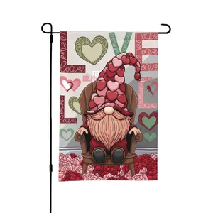 Gnome Garden Flag, 1 Count Double Sided Flag without Pole, Home Decor, Outdoor Yard Garden Lawn Decor, Festive & Party Supplies