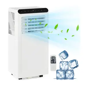 8,000 BTU Portable Air Conditioner with Built-In Dehumidifier - Portable AC Unit for Rooms Up to 350 Sq Ft - Remote Control, Window Mount Exhaust Kit, Easy to Move