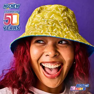 HI-CHEW 50th Anniversary Unisex Reversible Bucket Hat