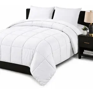 LUX Décor King Comforter – 102x90-Soft Down Alternative Duvet Insert with Corner Tabs & Box Stitching, Hotel Quality Plush Hypoallergenic Microfiber, Oeko-TEX Certified – White