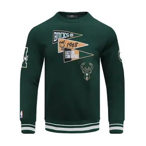 Pro Standard Pennants Milwaukee Bucks Crewneck Sweatshirt