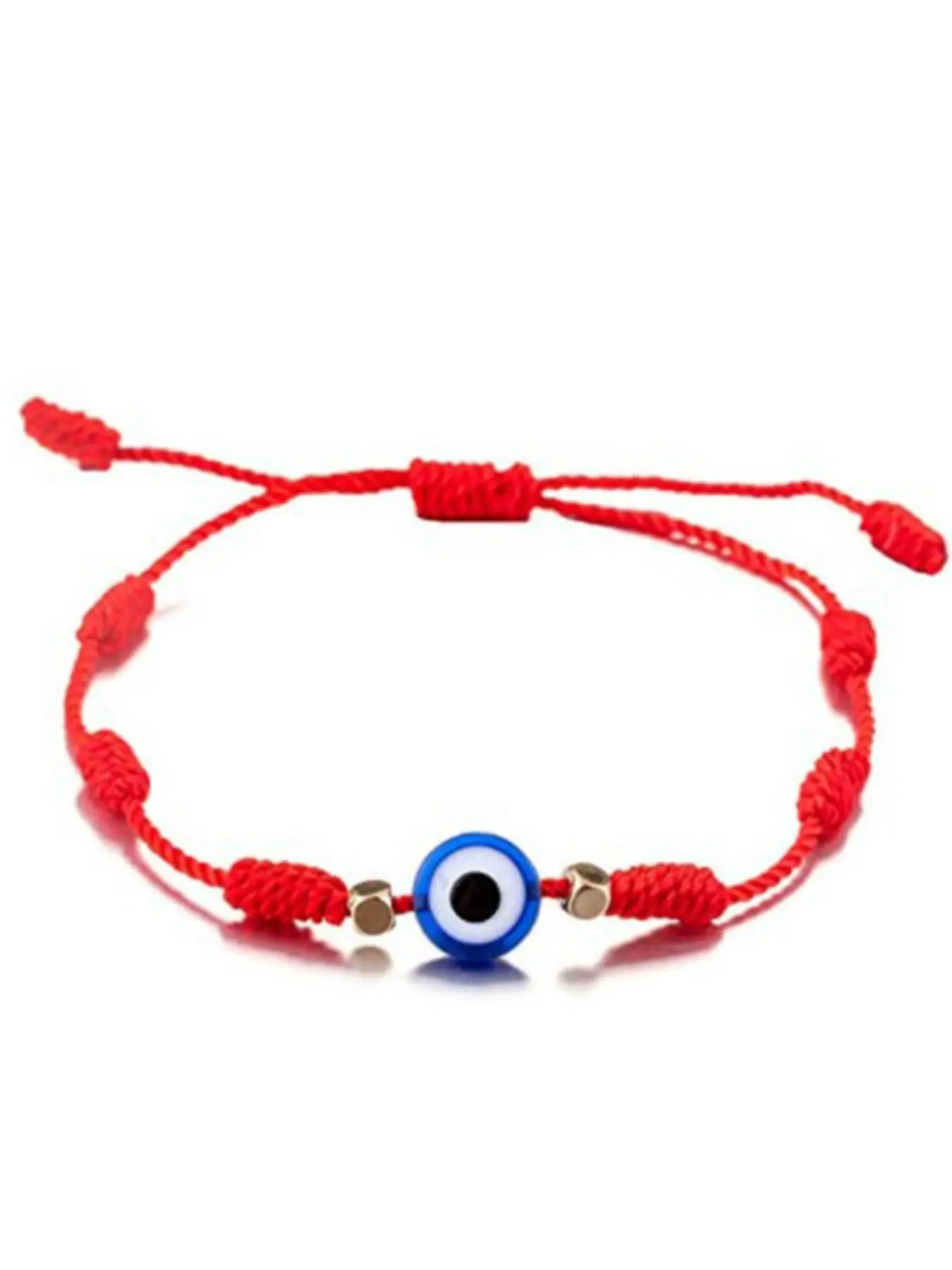 Unisex Summer Simple Style Bracelet with Eye Design,Exquisite Braided Bracelet with Round Charm, Elegant All-match Fashion Accessories for Daily Wear