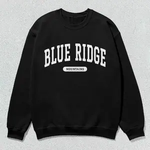 Blue Ridge Mountains Sweatshirt Collegiate Crewneck Sweater Unisex