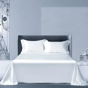 Flat Sheet, Luxury and Soft Bed Top Sheet Only (White, Twin)