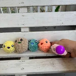 Crochet Stress ball, hand held handmade anxiety relief custom gift fyp
