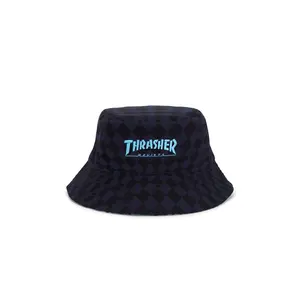 adidas Originals x Thrasher Magazine x AFA Bucket Hat in Night Navy & Light Blue
