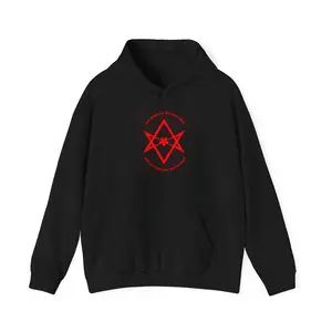 Unisex Hoodie, Occult Symbol Pullover, As Above So Below, Witchcraft Clothing, Unicursal Hexagram Sweatshirt
