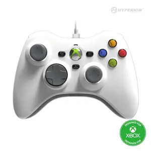 Hyperkin Xenon Controller, Old School 360 Controller, Black & White Controller, Wired, Share Button, Controllers, Analog Sticks & Triggers, USB C