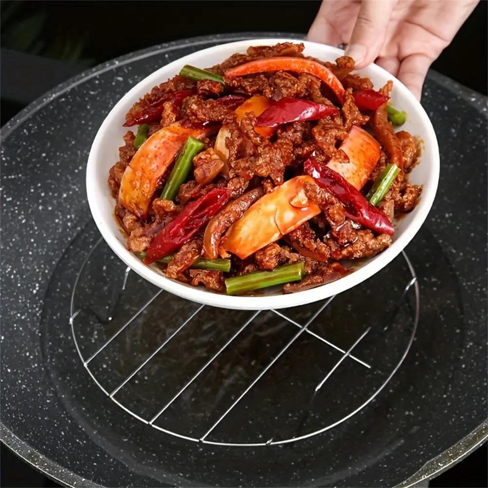 Single Layer Steaming Rack, Ideal for Healthy Cooking, Heat Resistant and Easy to Use, Perfect for Home Kitchen, Durable and Practical Design