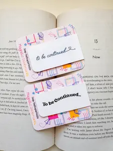 Holographic Magnetic Bookmark | To Be Continued | Aesthetic Bookmark Set | Book Lover Gift