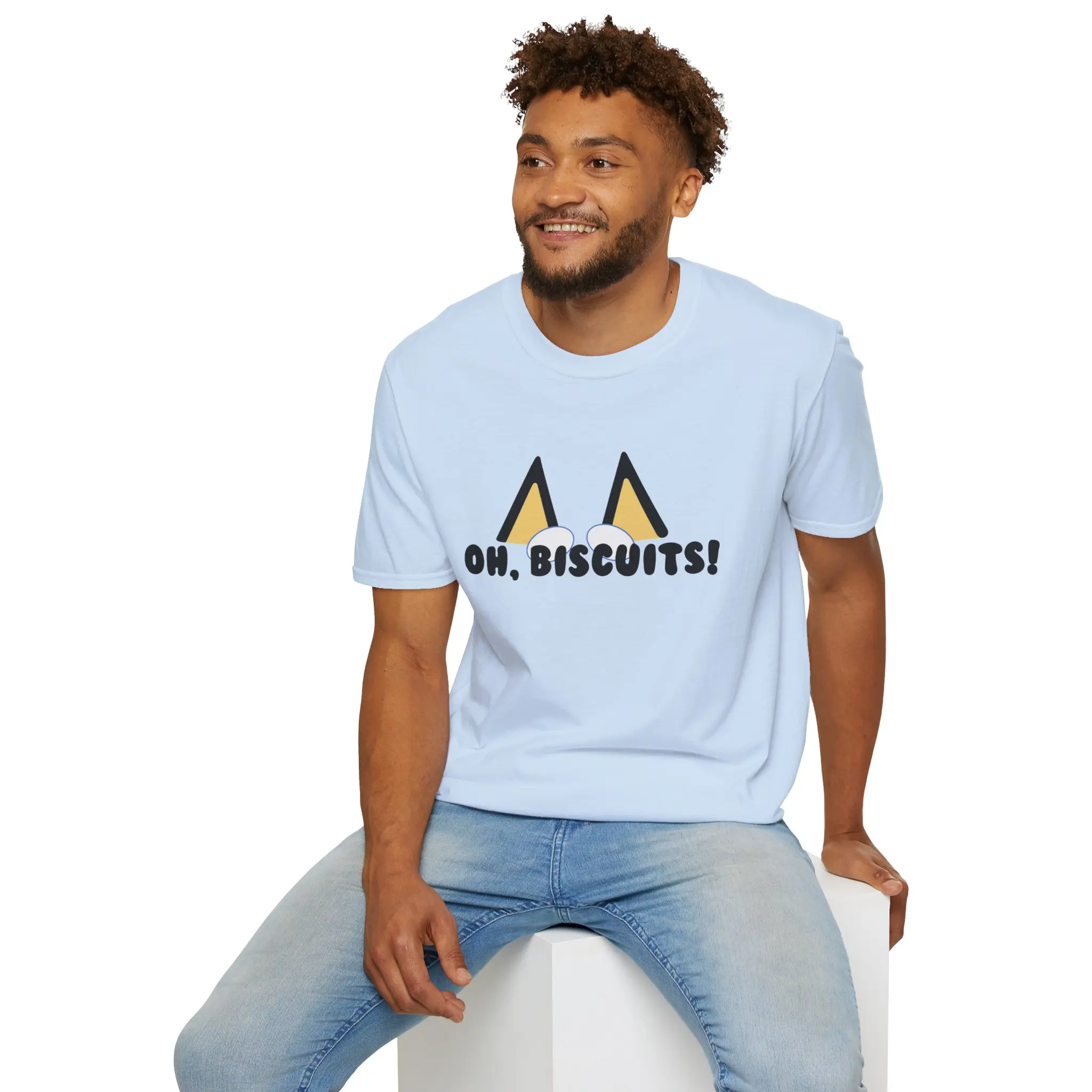 Oh, Biscuits! Bluey Dad Unisex Adult T-Shirt Oh, Biscuits! Bluey Dad Unisex Adult T-Shirt