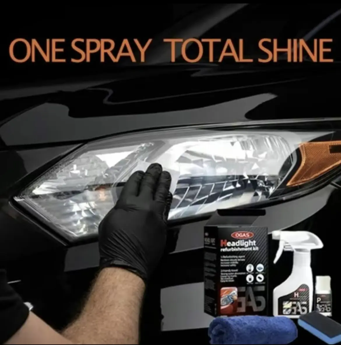 Car Headlight Restoration Kit, Auto Headlight Lens Polish Repair Kit Atomizing Cup Headlight Vapor Renovation Tool，Repair of Scratch,Yellowed, Haze, Oxidized, Cracked Headlights #fathersdaygift