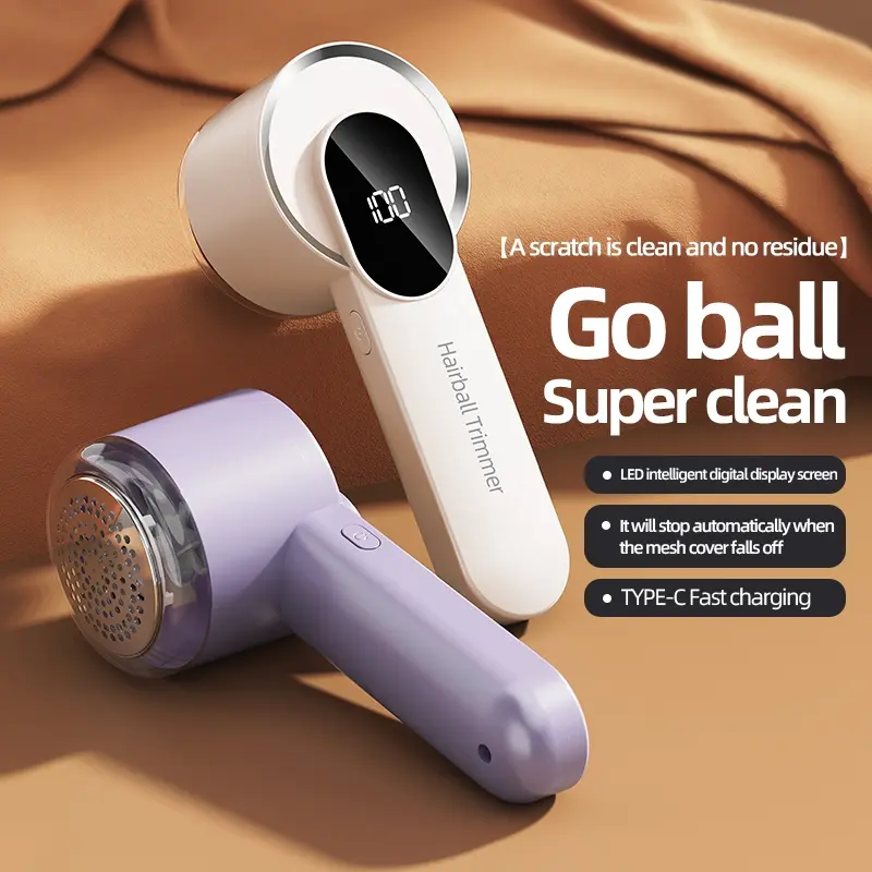 Portable Rechargeable Lint Remover Tool Household Fabric Shaver with Extra Blade & Type-C Charging Cable, 500mah Battery Long-Lasting, Efficient for Furniture and Carpets, Lint Cleaner