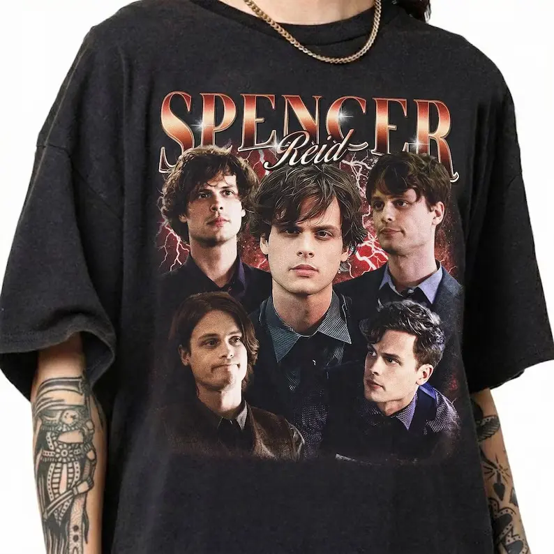 Spencer Reid Comfort Colors Shirt, Dr Spencer Reid Bootleg Style T-Shirt, Vintage Criminal Minds T-Shirt, BAU Merch, TV Show Fan Gift