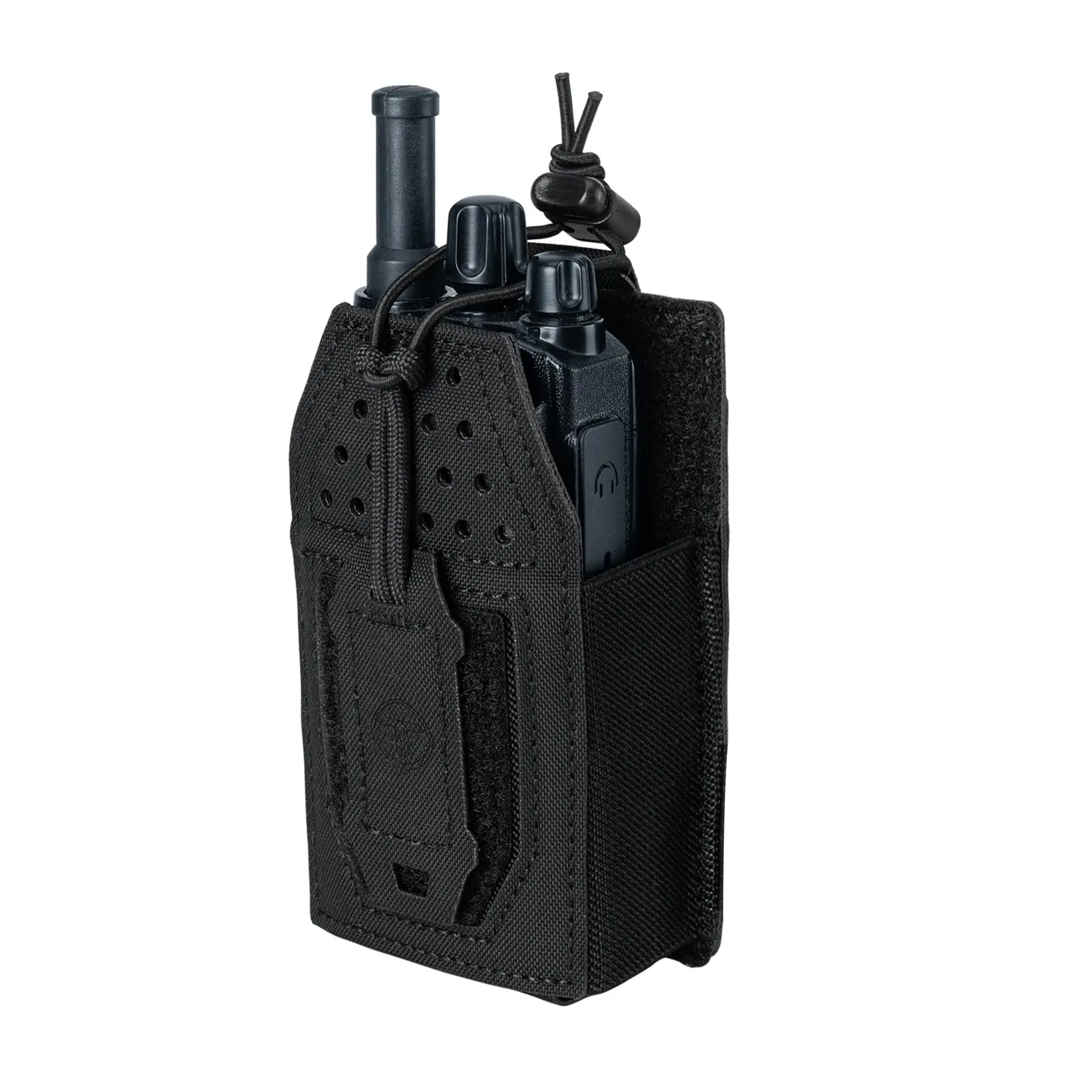 Tactical Molle Radio Pouch Radio Holster Universal Radio Holder For Walkie Talkie Motorola BaoFeng UV-5R BF-F8HP Adjustable Storage Rifle Magazine Pouch(Black)