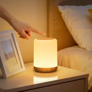 NUPOSTAI LED Bedside Night Lights with Timer & Memory & 256 RGB Dimmable Touch Lamp USB Rechargeable Eye-Friendly Sleep Lights for Baby Kids Bedroom Camping Adults Pregnant Christmas Birthday Girl Home Breastfeeding Gifts