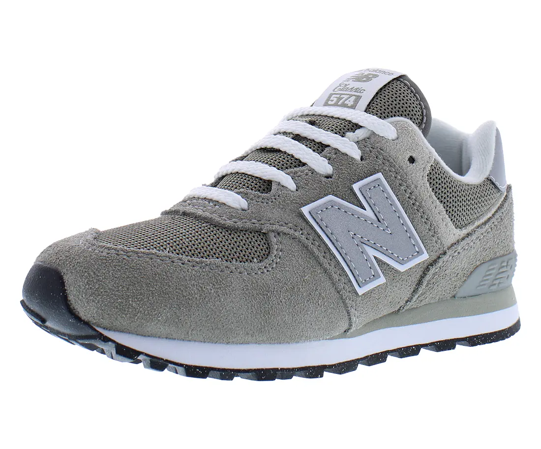 New Balance 574 PS Boys Shoes, Low Top Casual, Mesh Trainer Shoes, Trainer Footwear, New Balances, Laces, Mesh Upper, Kids/Junior, Everyday Use, Classic Sneaker, Logo, Athleisure Kid's Sneakers, Breathable Kid's Sneakers