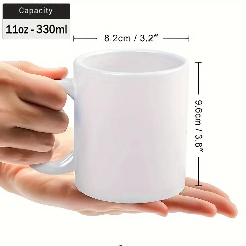 Bending Figure with Arabic Text Mug - 11Oz, 1pc, Cultural Design, Perfect for Language Fans/ Everyday Use