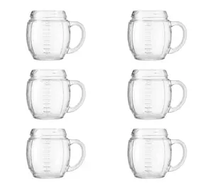 10 Strawberry Street Set of 6 Glass Sports Mugs