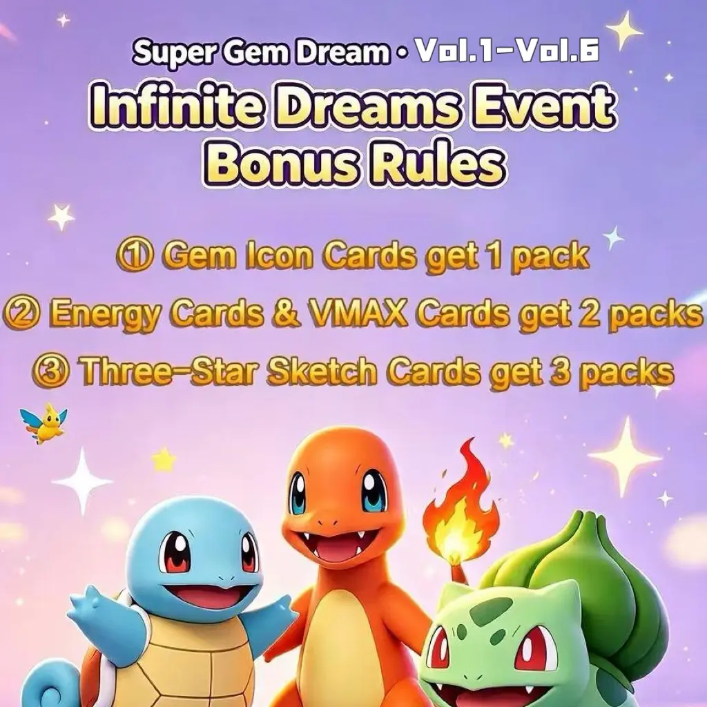 Super Gem Dream· Vol.1-Vol.6 Infinite Dreams Event Bonus Rules