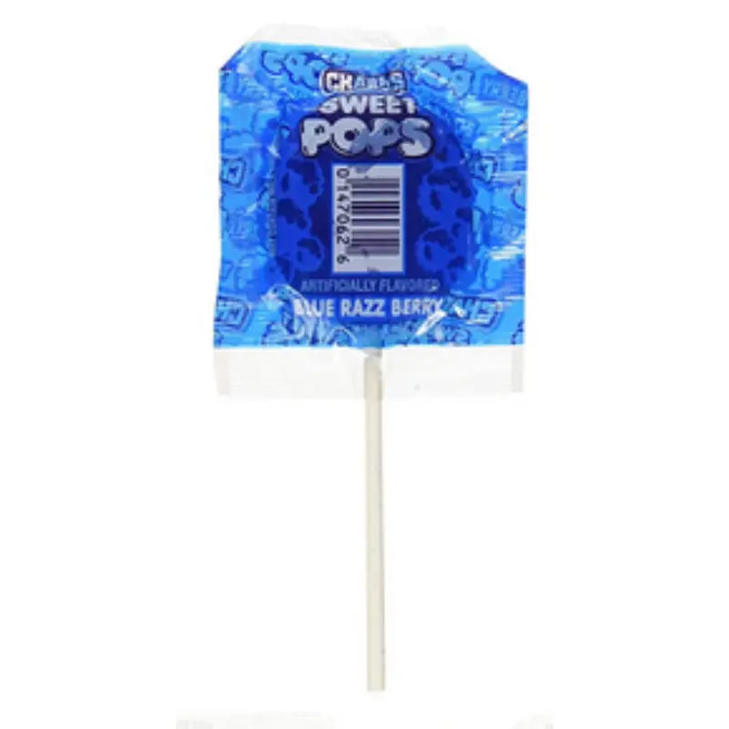 10x Charms Sweet Pops Flat - Hard Candy Lollipops Suckers Assorted Fruity Flavors Party Favors Treats Snack Snacks Goodie Bag Fillers Kids Halloween Easter Valentines Pinata Grab Go Individually Wrapped Sweetness.65oz 10ct Pack 10pk