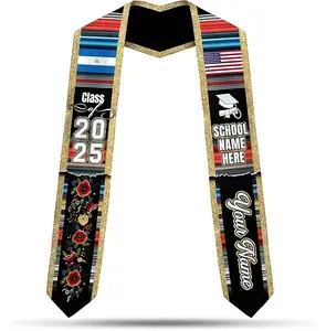 Custom Nicaraguans Graduation Sash 2025, Nicaraguans Flag Graduation Stole, Nicaragua Graduation Stole Gift