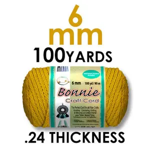 6mm Bonnie Braid 100 yard Macrame Cord