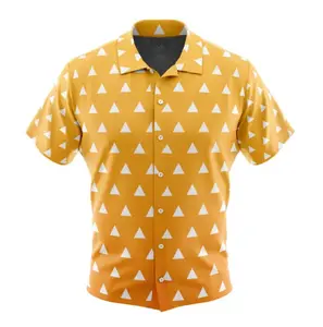 Zenitsu Agatsuma Demon Slayer Hawaiian Shirt Hawaiian Shirt | Cool Summer Anime Vibes for Men & Fans