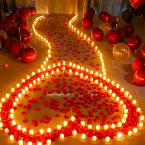 1200pcs Artificial Red Rose Petals Romantic Valentine's Day Confession Anniversary Party Festival Atmosphere Decorative Decoration Petals Artificial Flowers