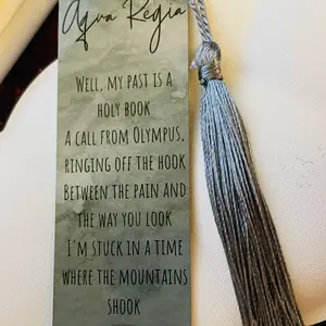 Sleep Token Inspired Metal Bookmark - Aqua Regia
