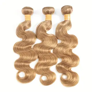 2025 Hot Wholesale Honey Blonde Bundles Body Wave Human Hair Bundles 3pcs/set Soft Comfortable Brazilian Remy Human Hair Extensions