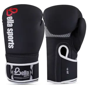 BELLA Sports Boxing Gloves  Training Gloves Synthetic Leather Punching Bag Gloves for Men Women Kickboxing MMA Muay Thai Sparring Gloves Heavy Bag Workout Fighting Gloves with Wrist Support